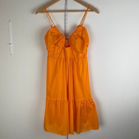 Rails Chrissy Orange Cotton Cutout Mini Dress Size XS - Picture 6 of 12